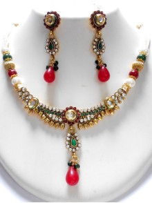 Polki Necklace Set